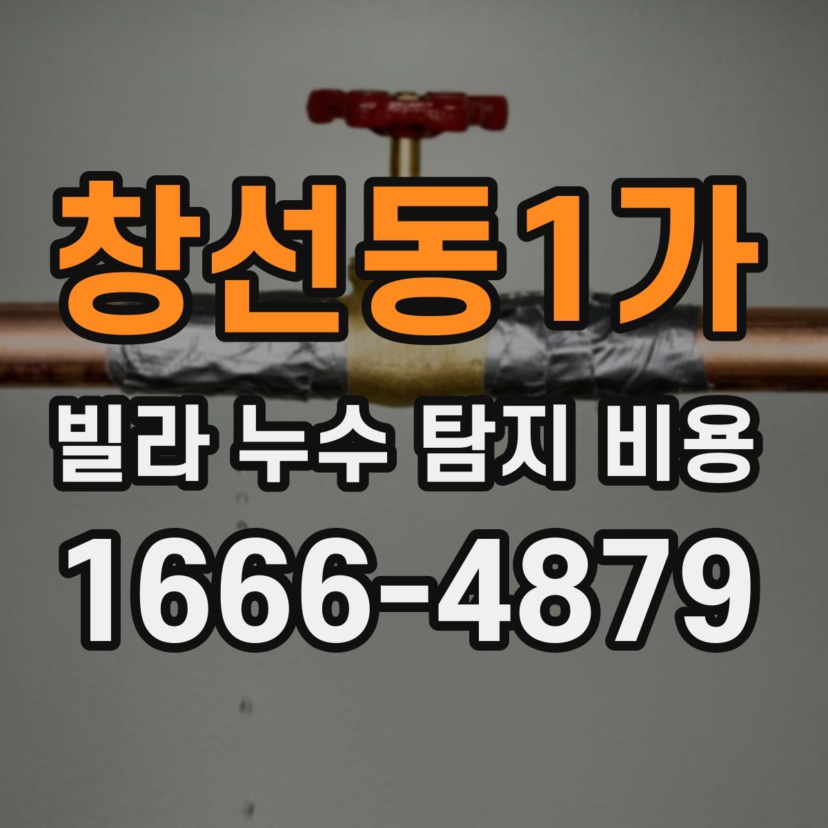 창선동1가 빌라 누수 탐지 비용