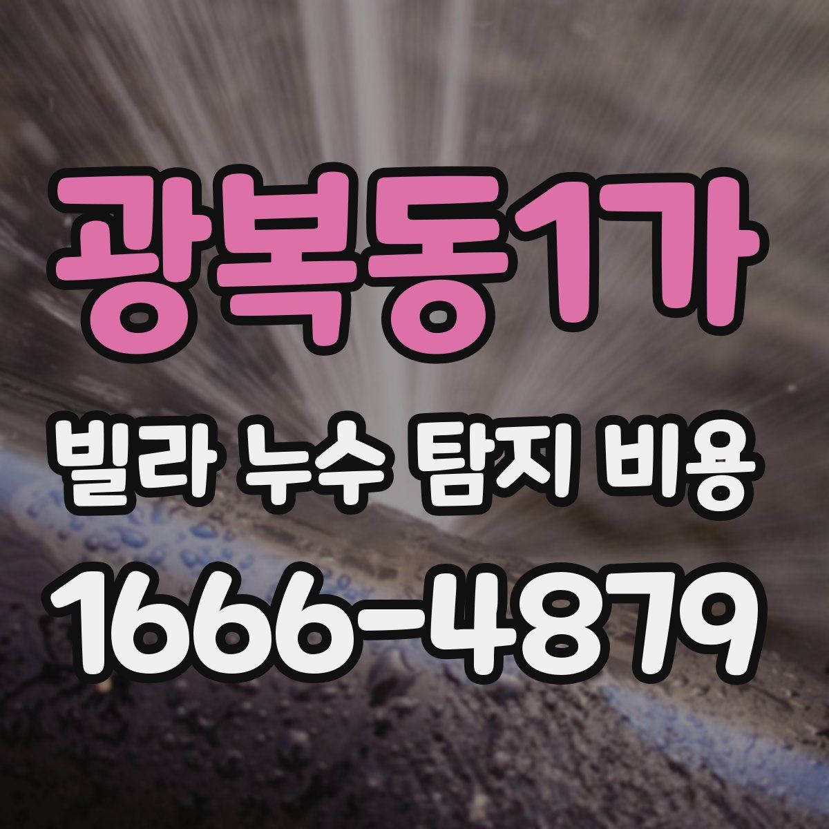 광복동1가 빌라 누수 탐지 비용
