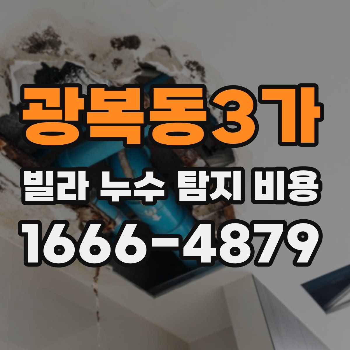 광복동3가 빌라 누수 탐지 비용
