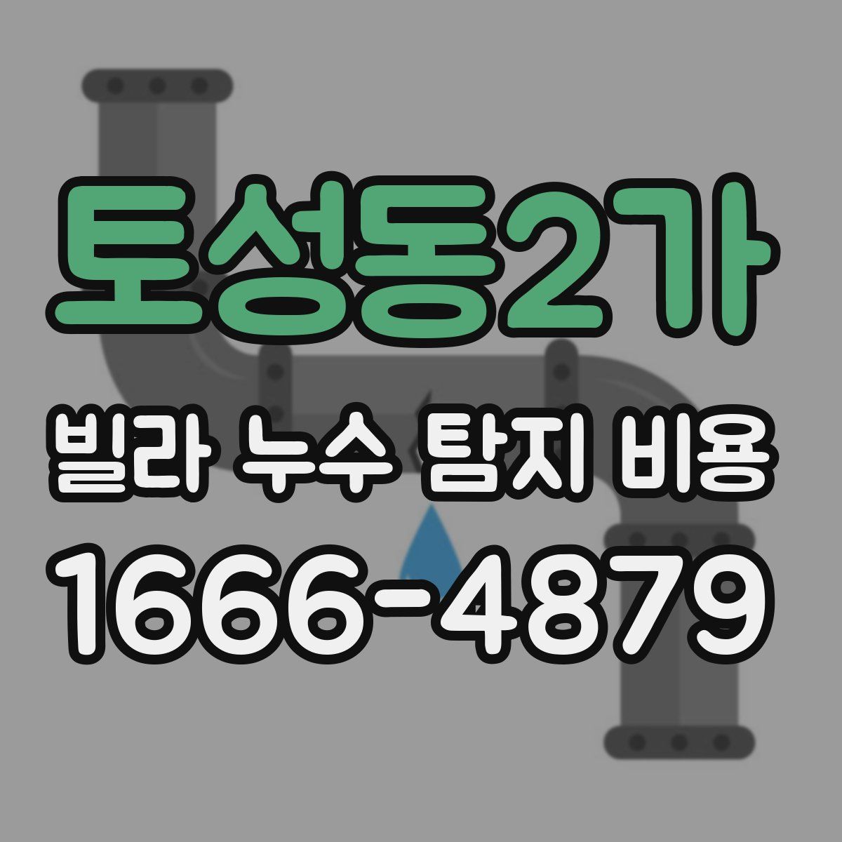 토성동2가 빌라 누수 탐지 비용