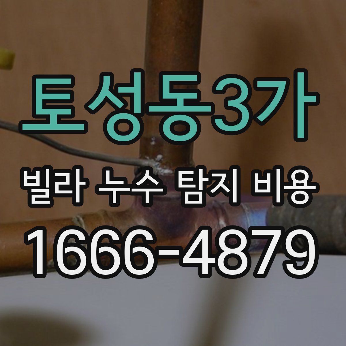 토성동3가 빌라 누수 탐지 비용