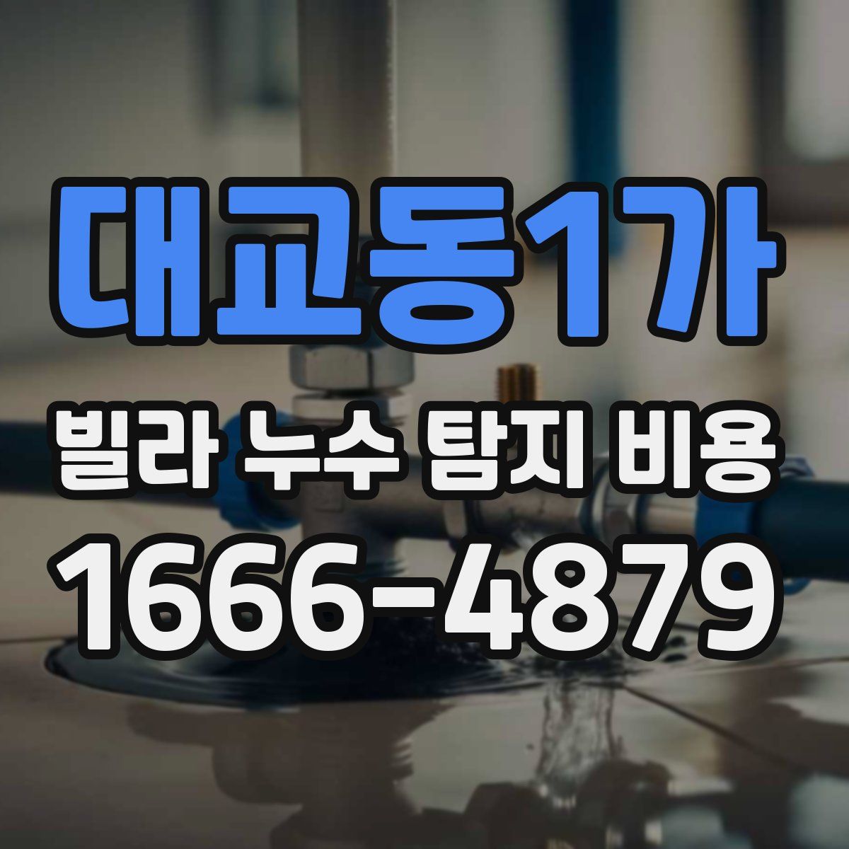 대교동1가 빌라 누수 탐지 비용