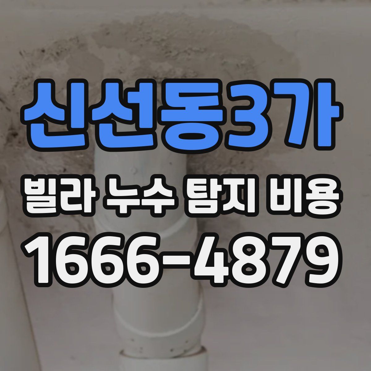 신선동3가 빌라 누수 탐지 비용
