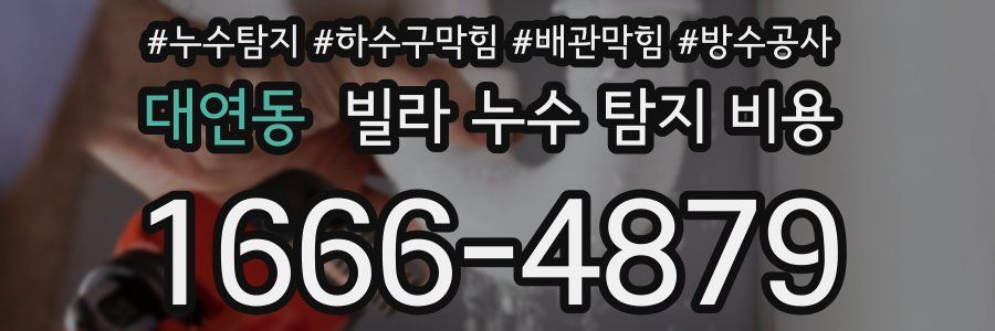 대연동 빌라 누수 탐지 비용