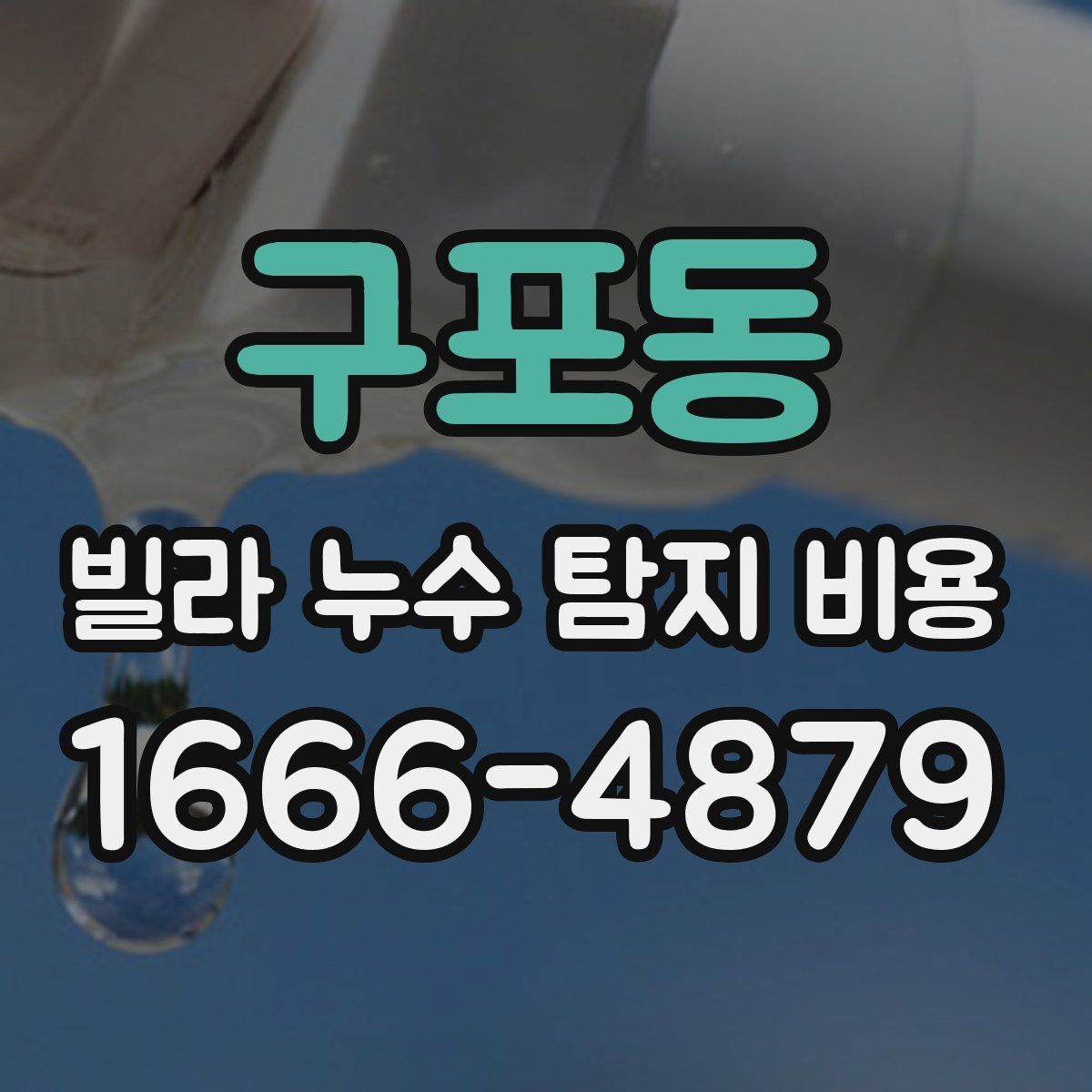 구포동 빌라 누수 탐지 비용