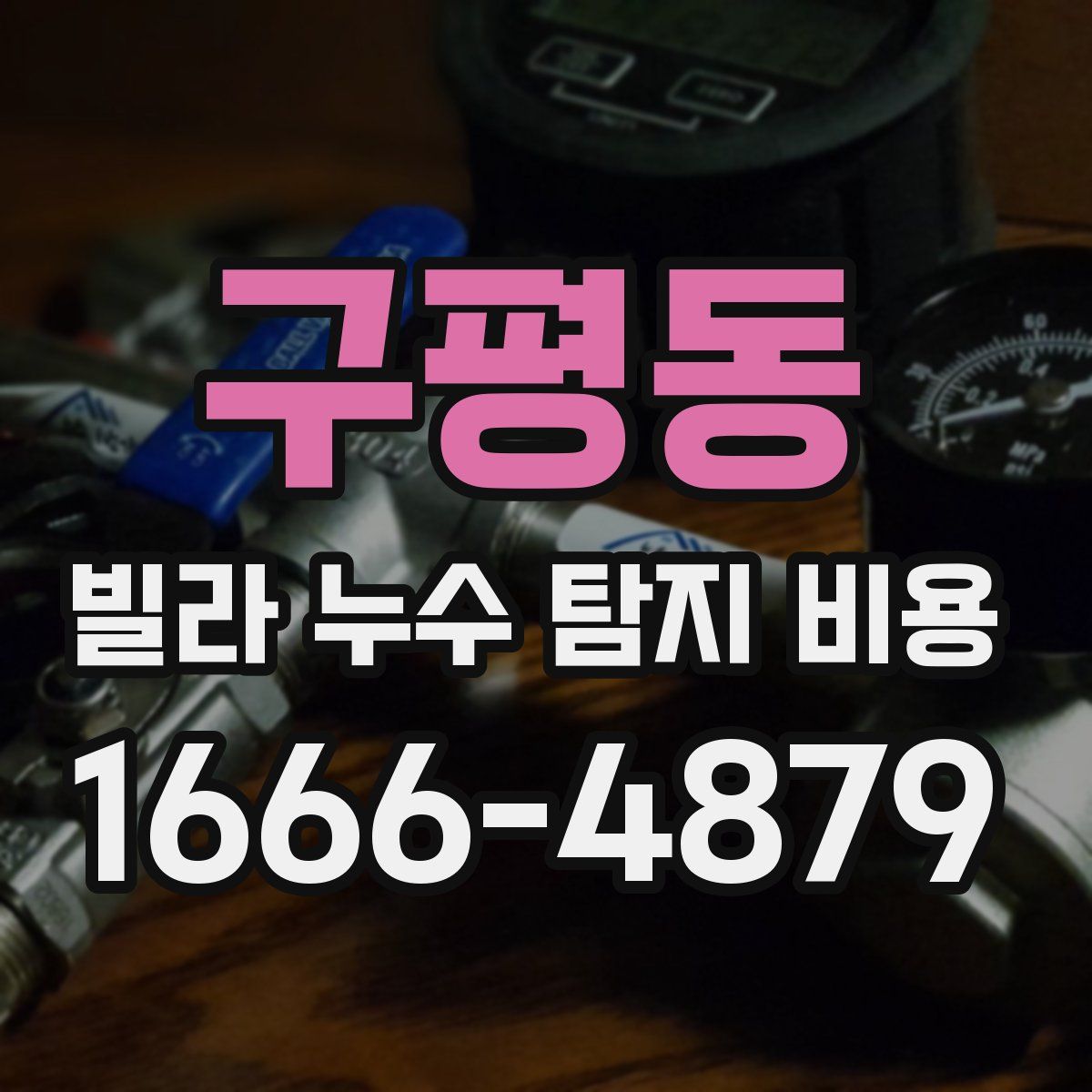 구평동 빌라 누수 탐지 비용