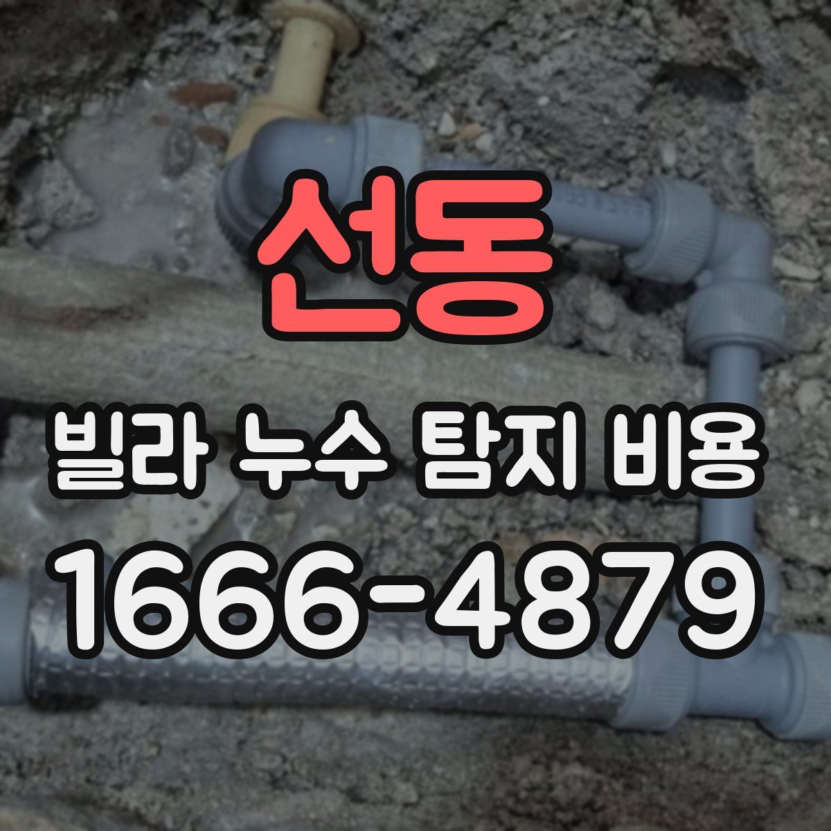 선동 빌라 누수 탐지 비용