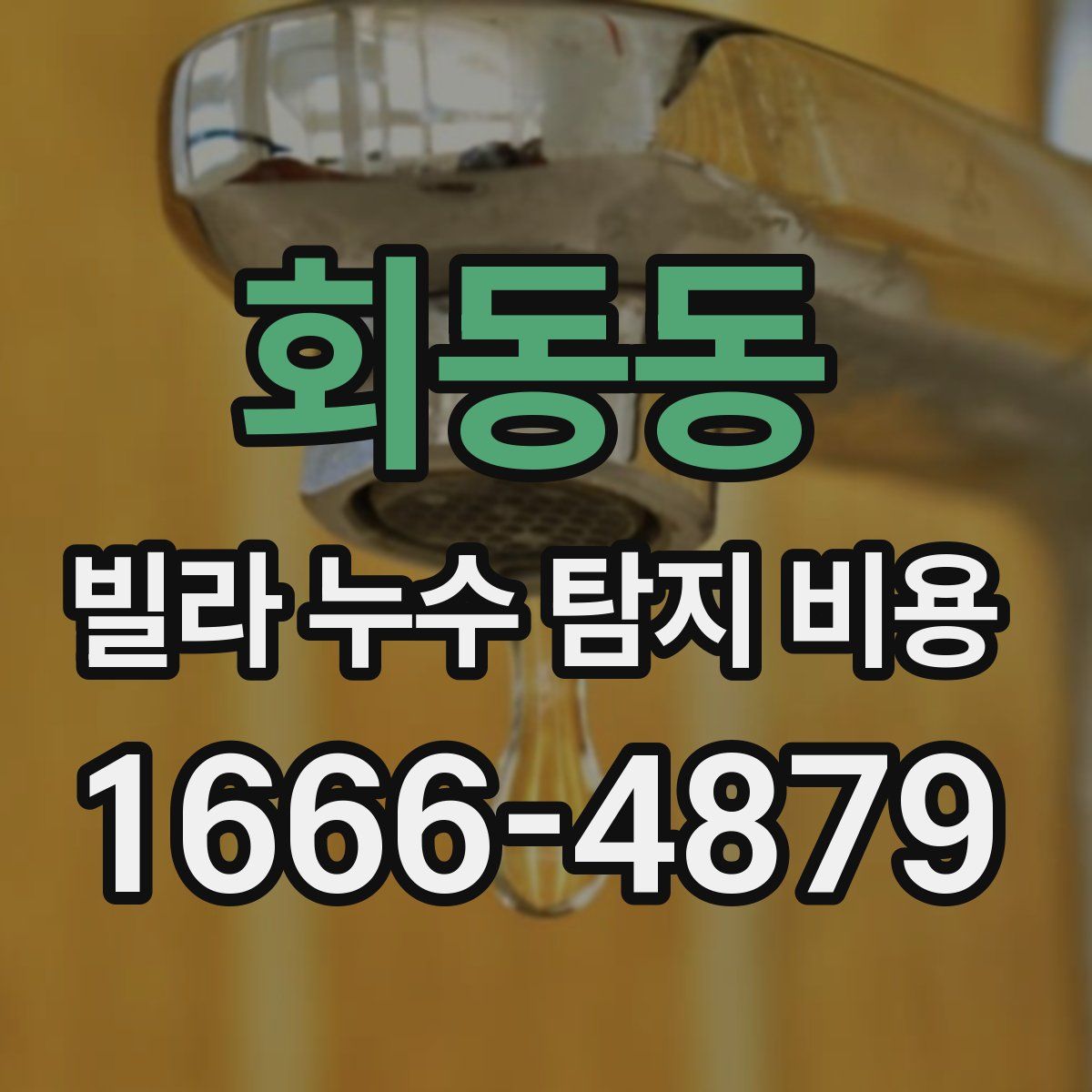 회동동 빌라 누수 탐지 비용