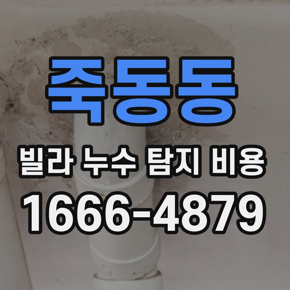 죽동동 빌라 누수 탐지 비용