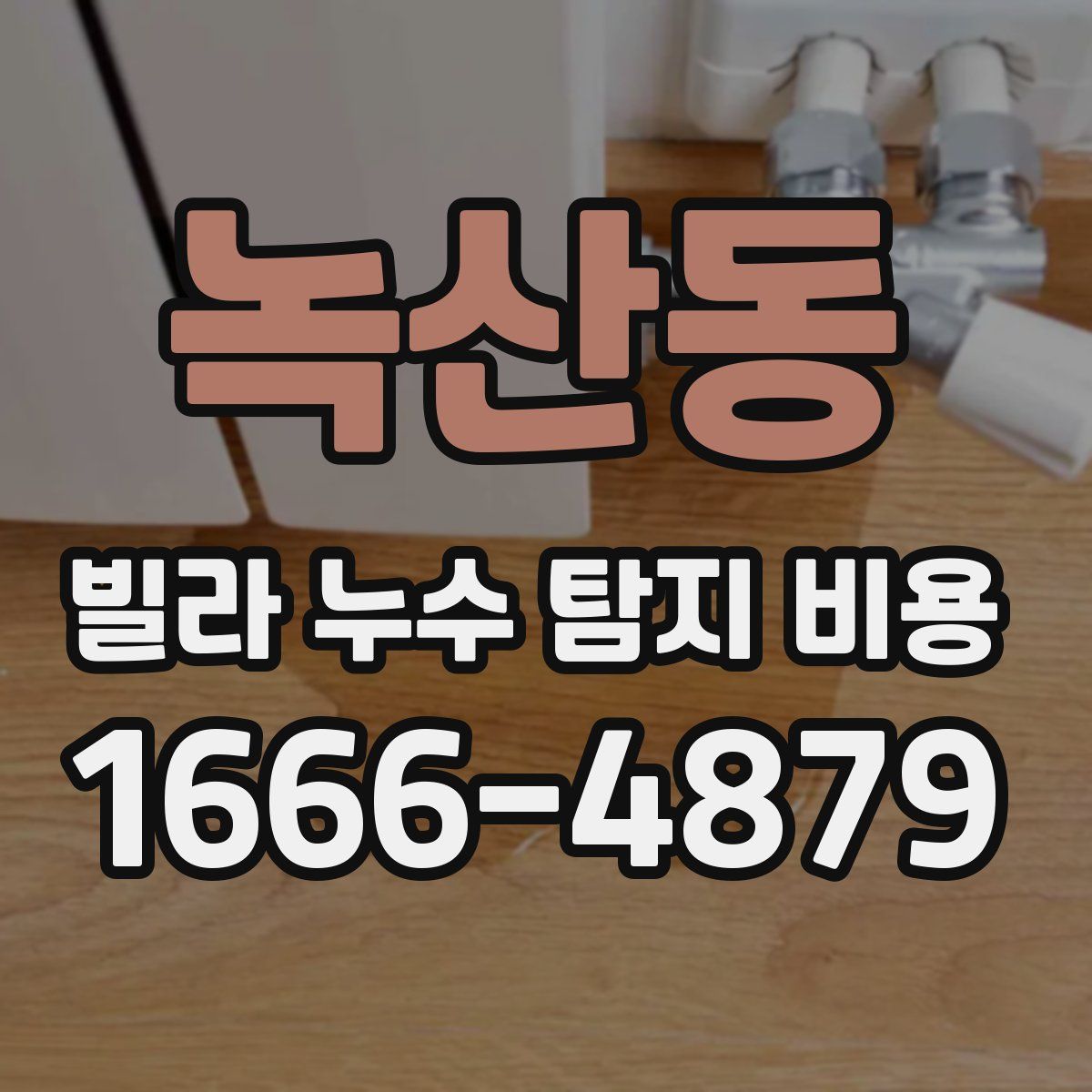 녹산동 빌라 누수 탐지 비용