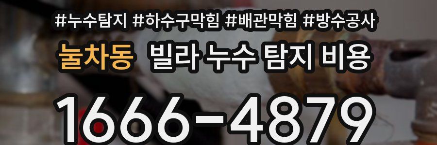 눌차동 빌라 누수 탐지 비용