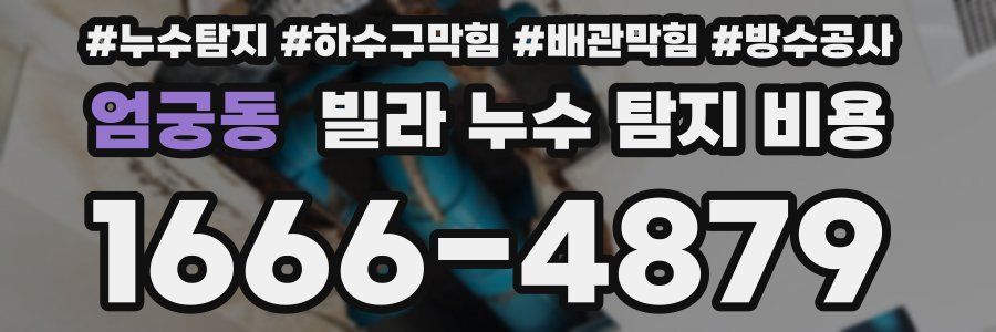 엄궁동 빌라 누수 탐지 비용