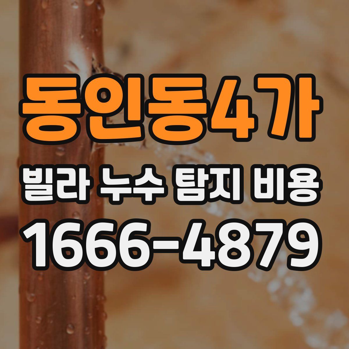 동인동4가 빌라 누수 탐지 비용