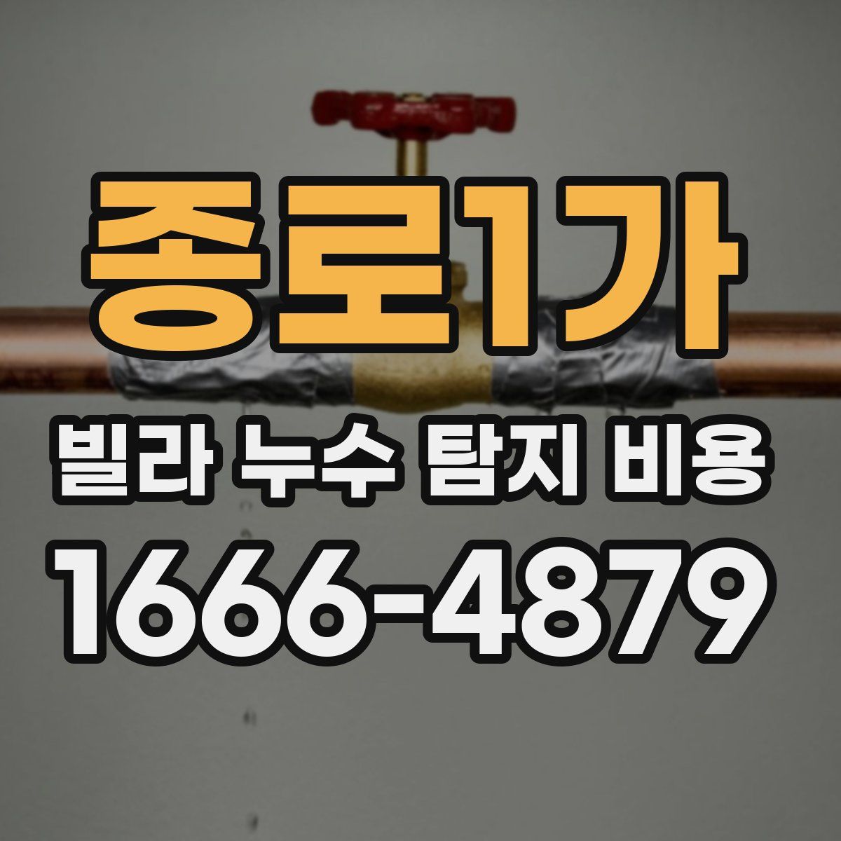 종로1가 빌라 누수 탐지 비용