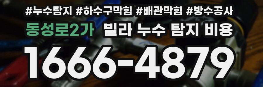 동성로2가 빌라 누수 탐지 비용