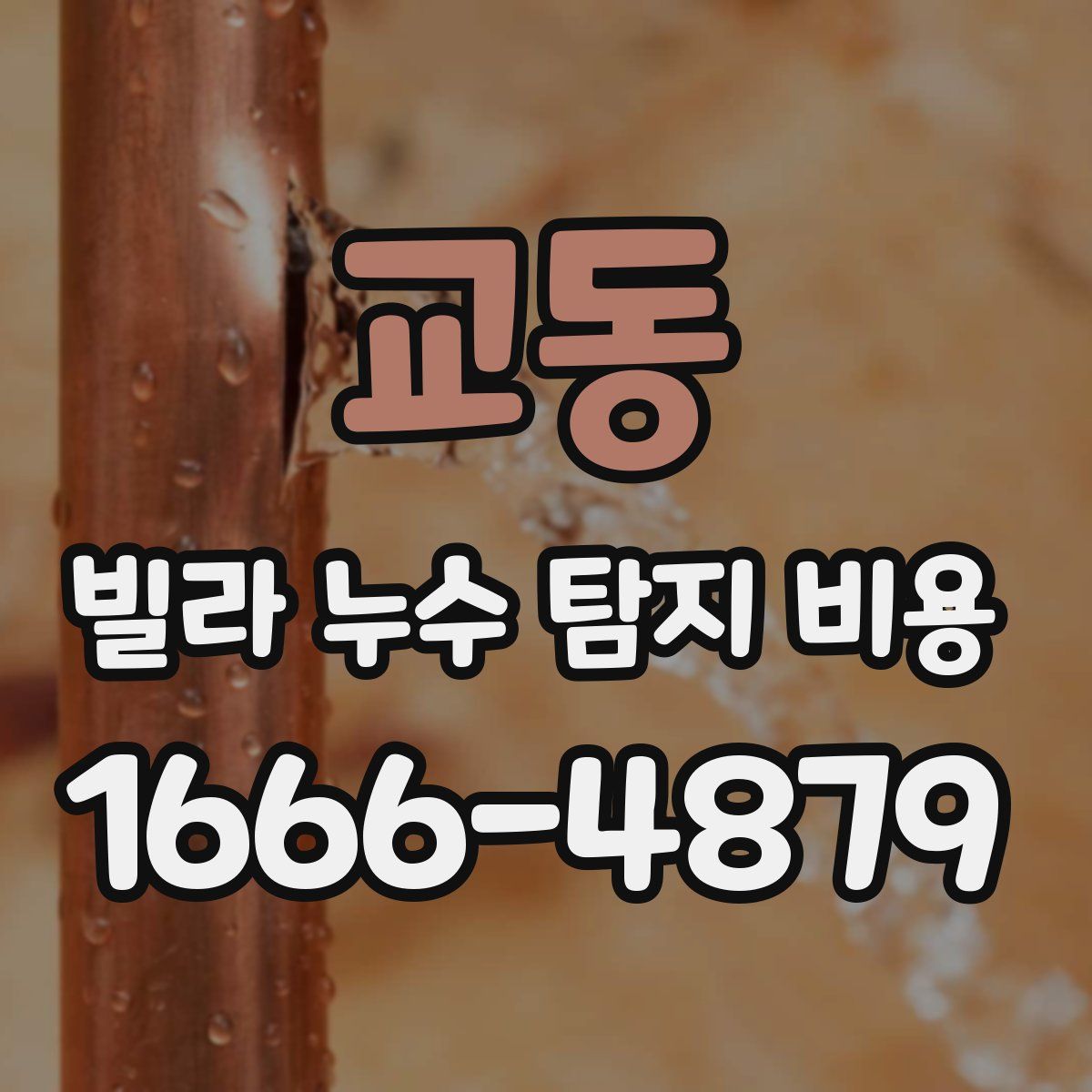 교동 빌라 누수 탐지 비용