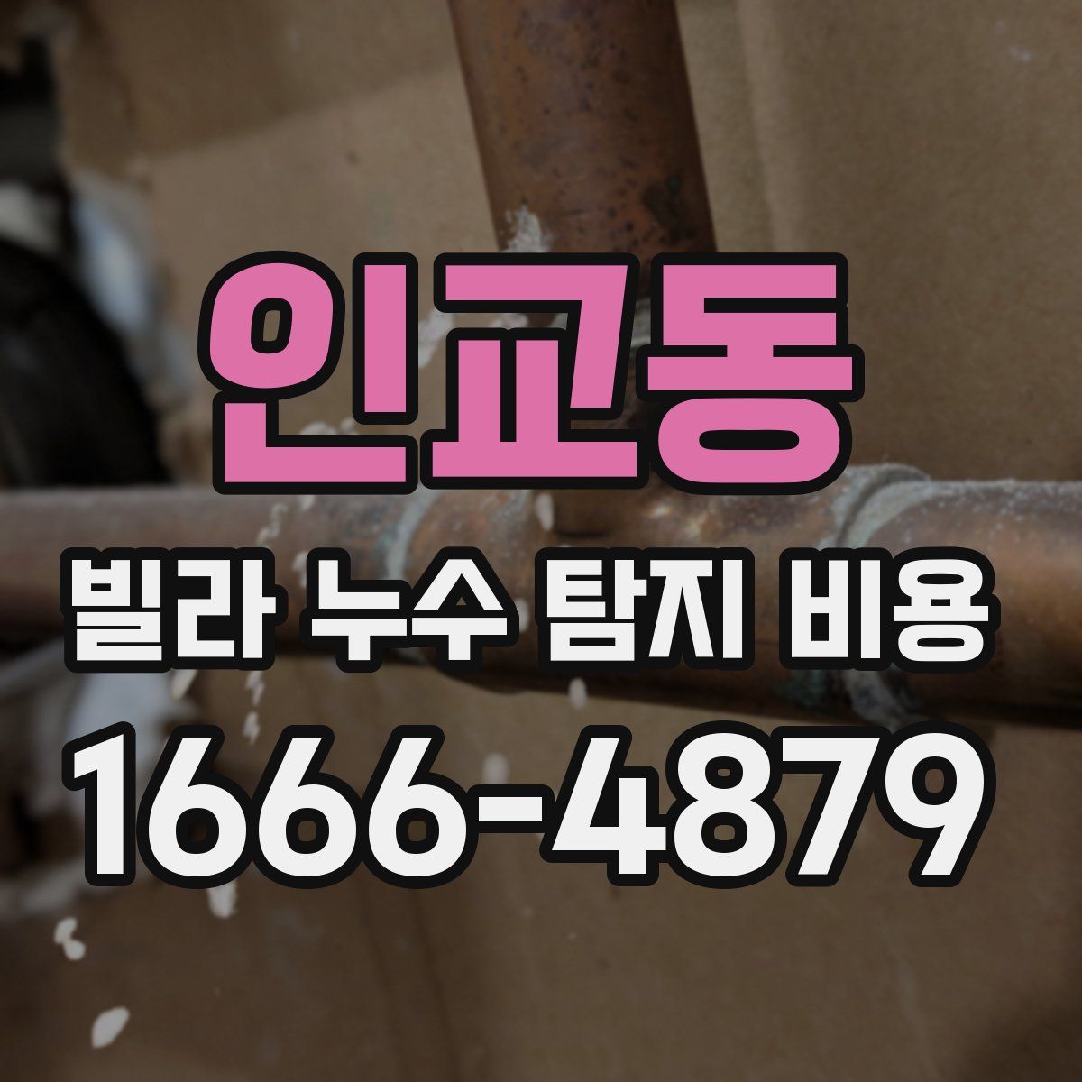 인교동 빌라 누수 탐지 비용