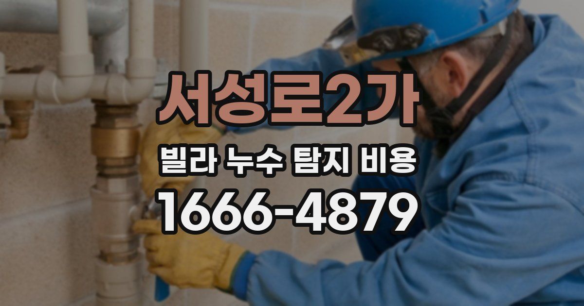 서성로2가 빌라 누수 탐지 비용