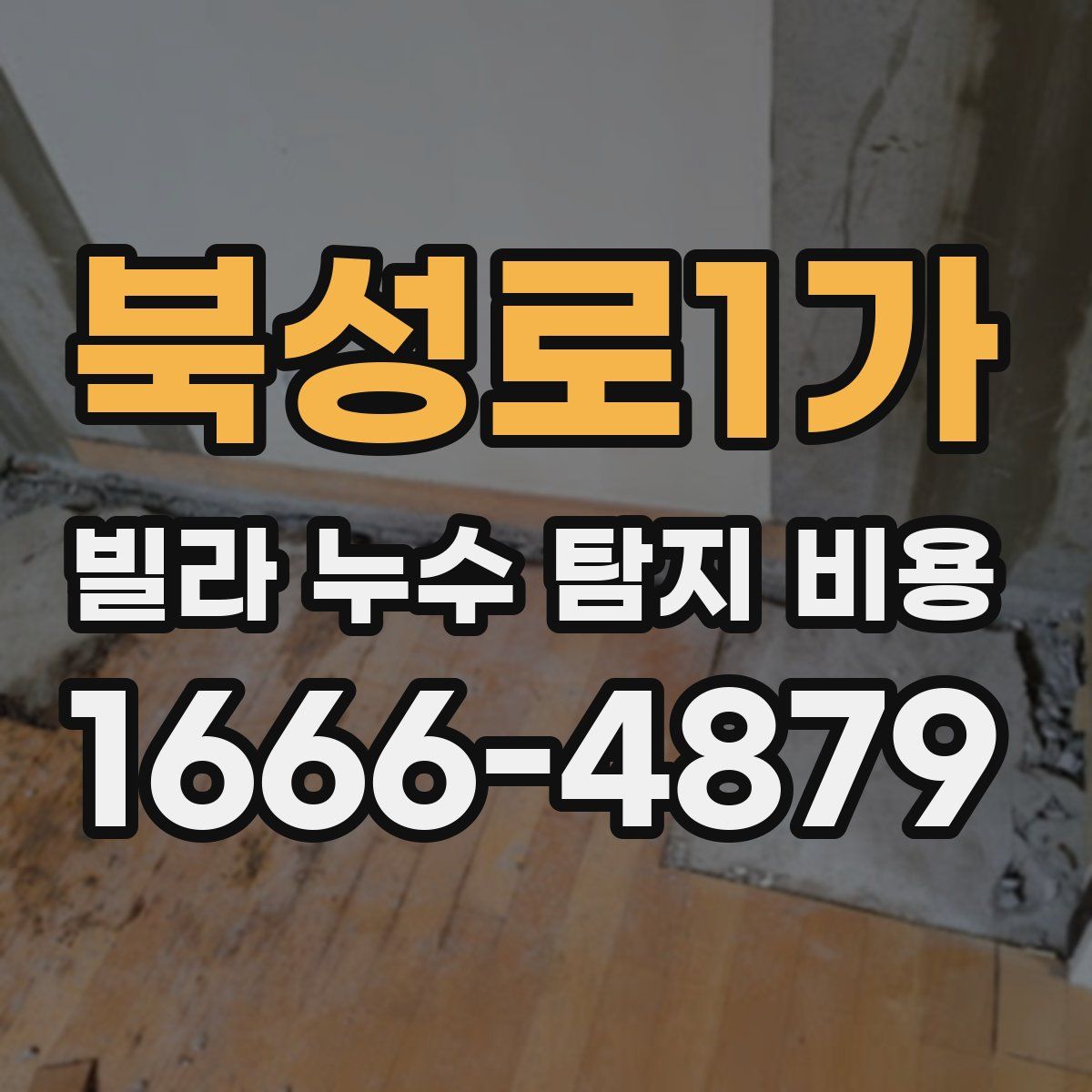 북성로1가 빌라 누수 탐지 비용