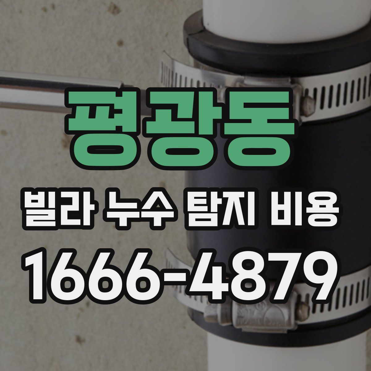 평광동 빌라 누수 탐지 비용