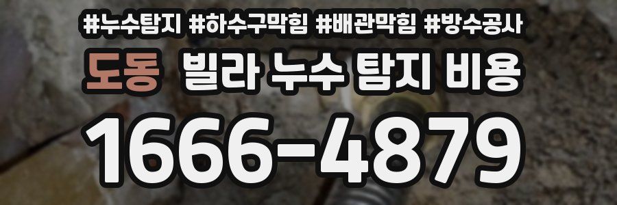 도동 빌라 누수 탐지 비용