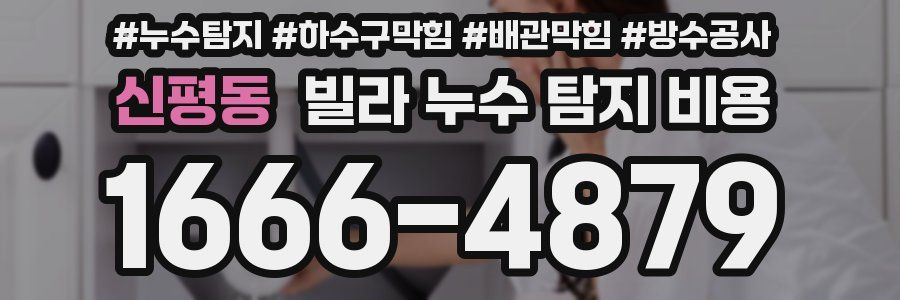 신평동 빌라 누수 탐지 비용