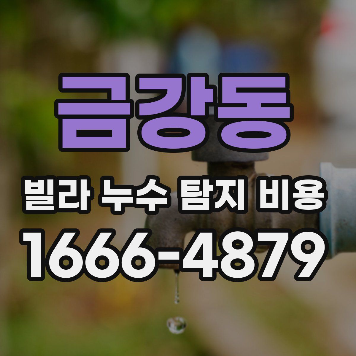 금강동 빌라 누수 탐지 비용