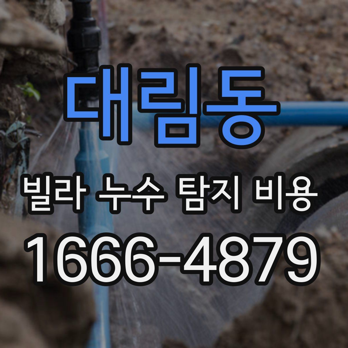 대림동 빌라 누수 탐지 비용