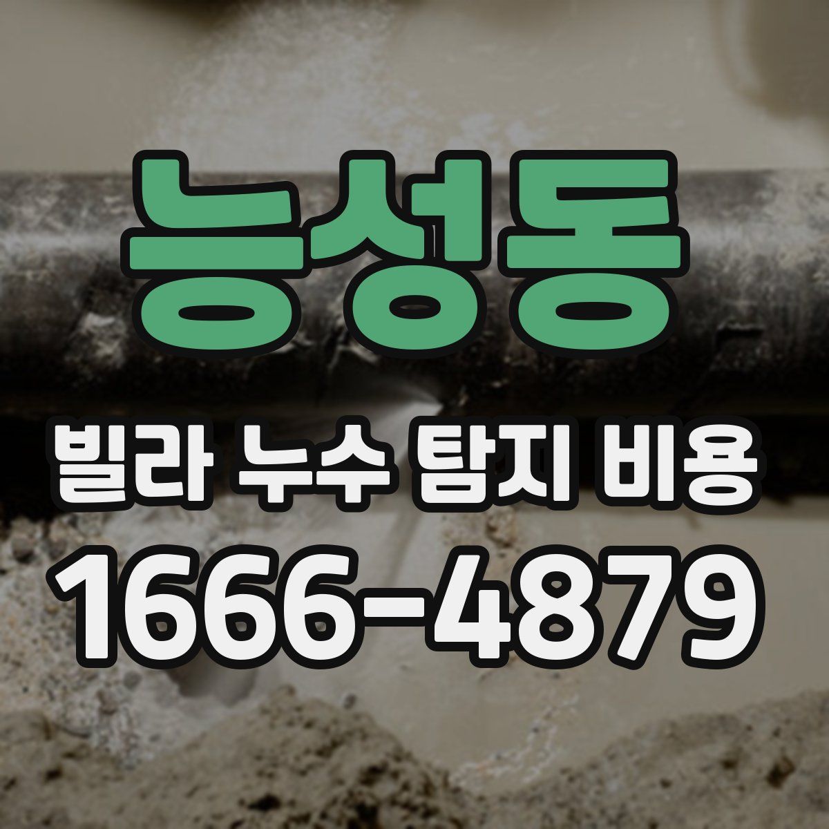 능성동 빌라 누수 탐지 비용