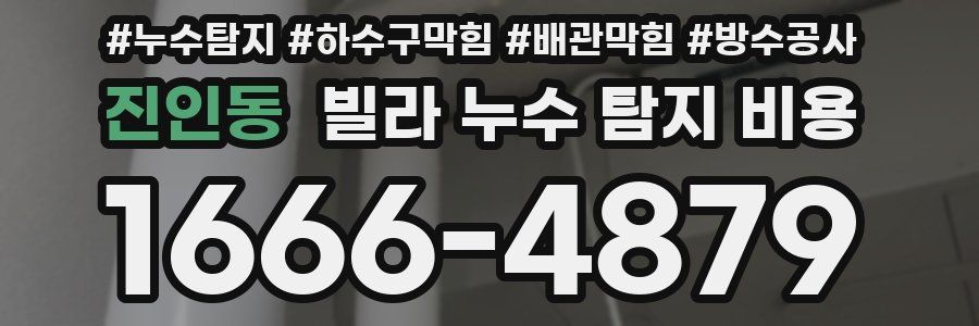 진인동 빌라 누수 탐지 비용