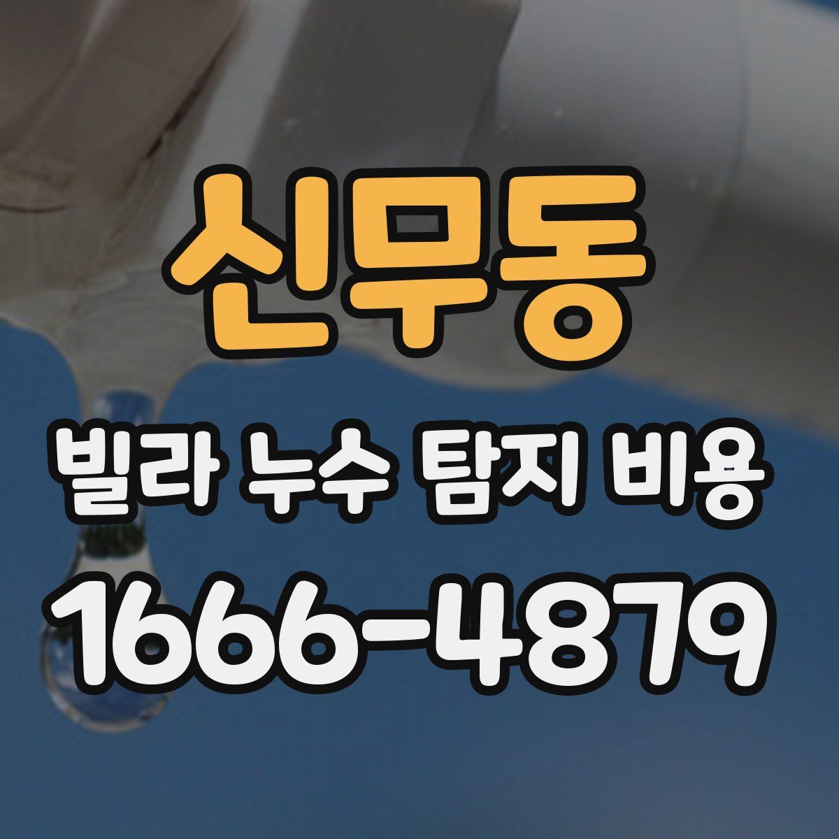 신무동 빌라 누수 탐지 비용