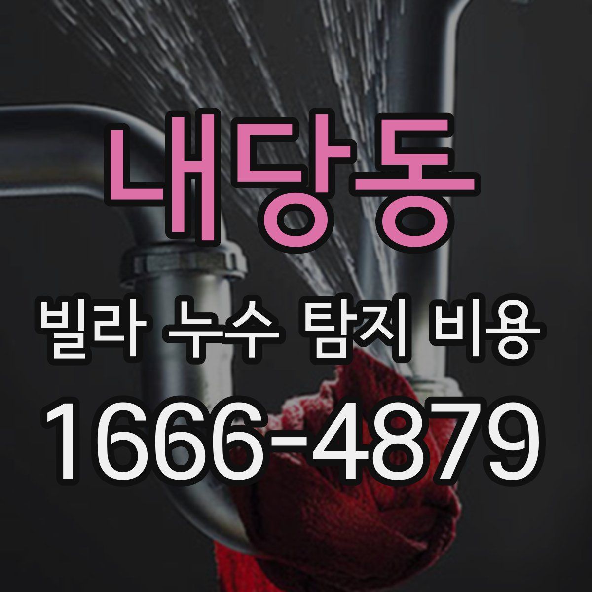 내당동 빌라 누수 탐지 비용