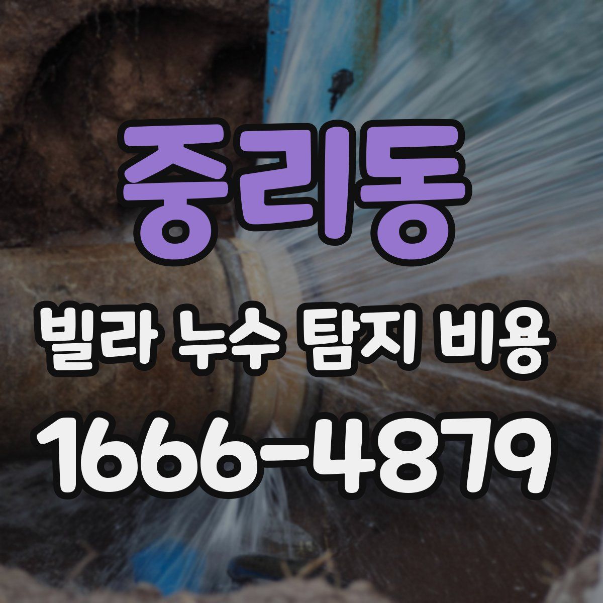 중리동 빌라 누수 탐지 비용