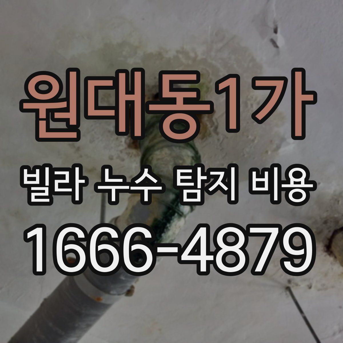 원대동1가 빌라 누수 탐지 비용