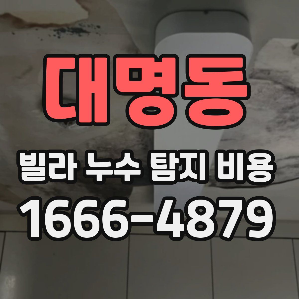 대명동 빌라 누수 탐지 비용