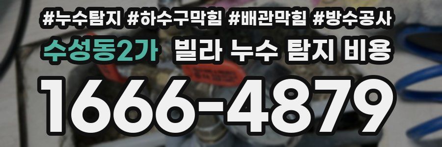 수성동2가 빌라 누수 탐지 비용