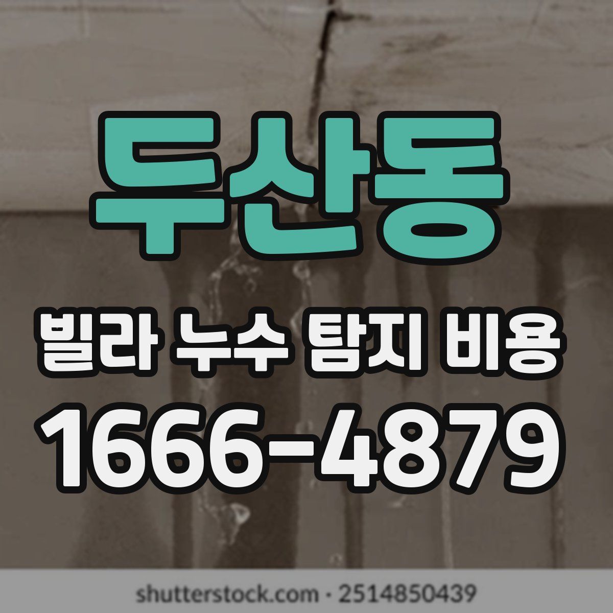 두산동 빌라 누수 탐지 비용