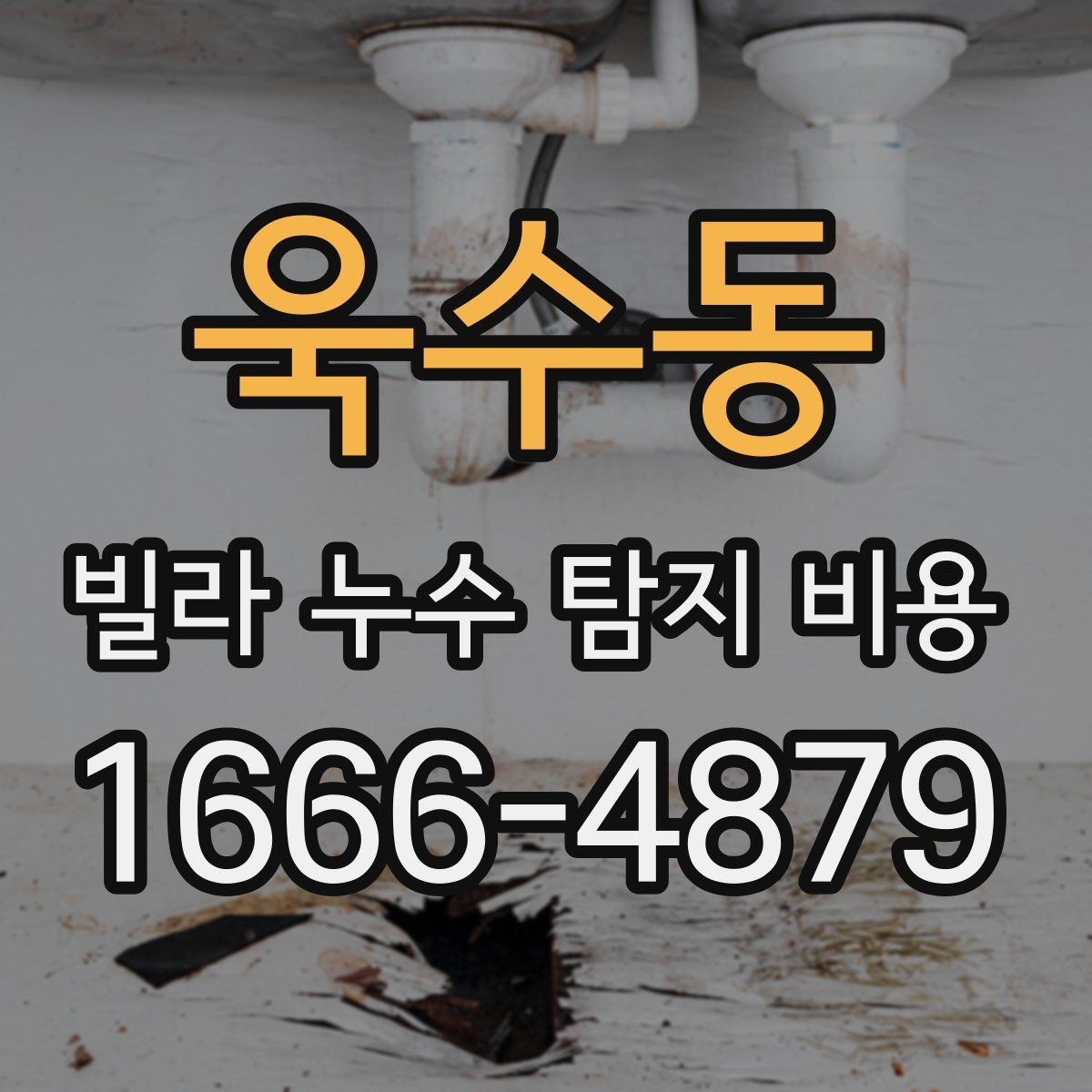 욱수동 빌라 누수 탐지 비용