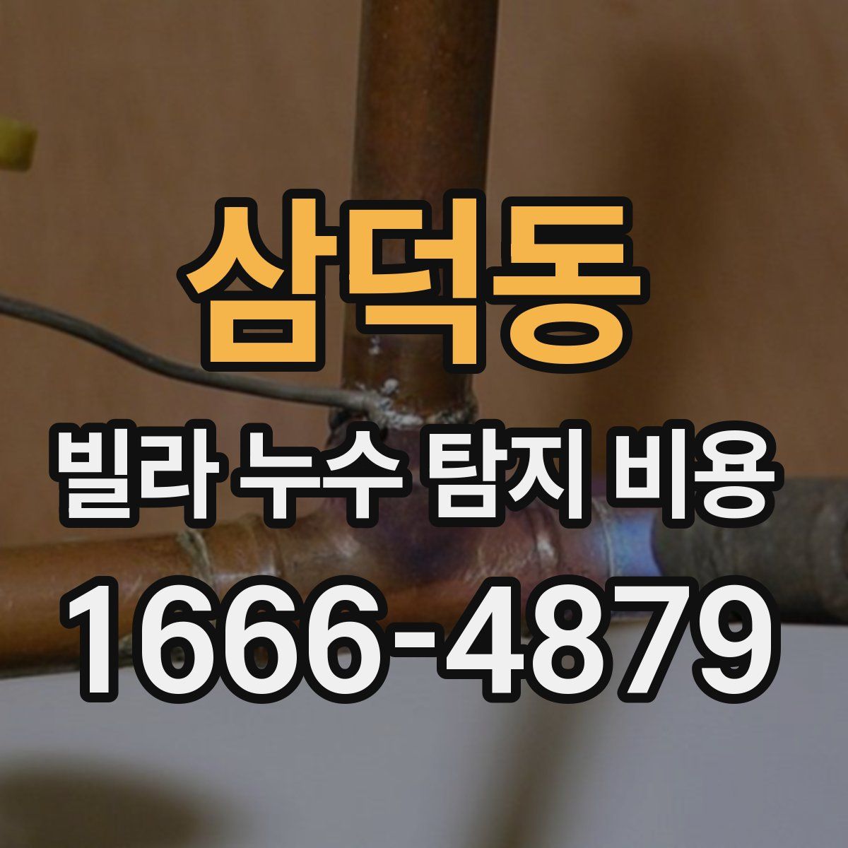 삼덕동 빌라 누수 탐지 비용