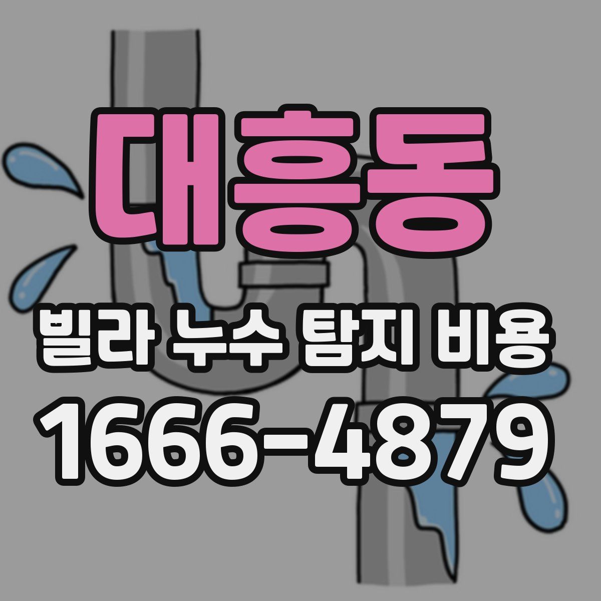 대흥동 빌라 누수 탐지 비용