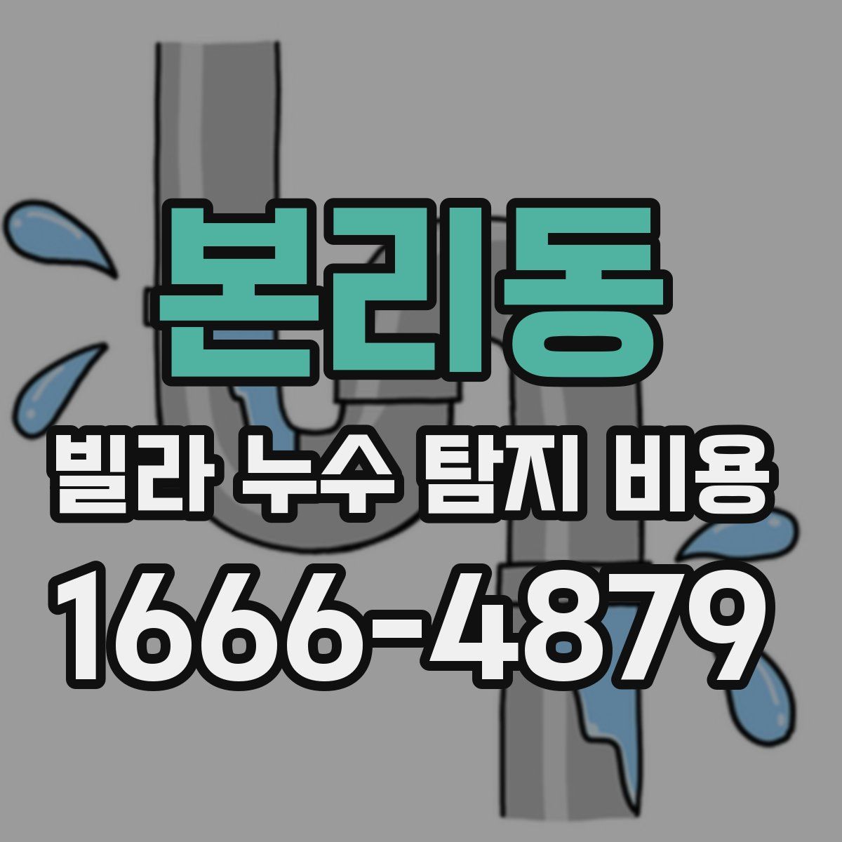 본리동 빌라 누수 탐지 비용