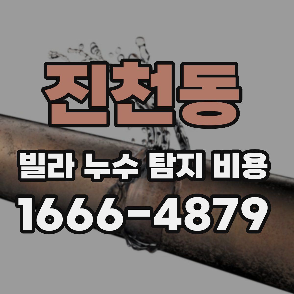 진천동 빌라 누수 탐지 비용