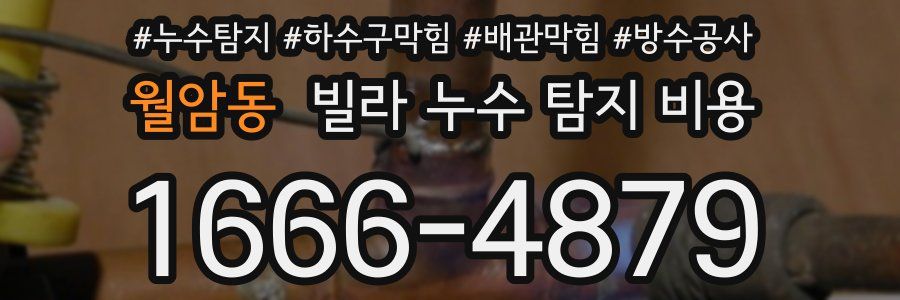 월암동 빌라 누수 탐지 비용