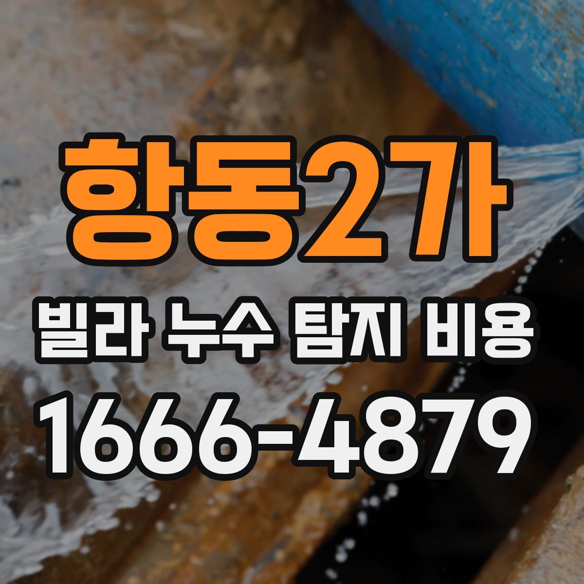 항동2가 빌라 누수 탐지 비용