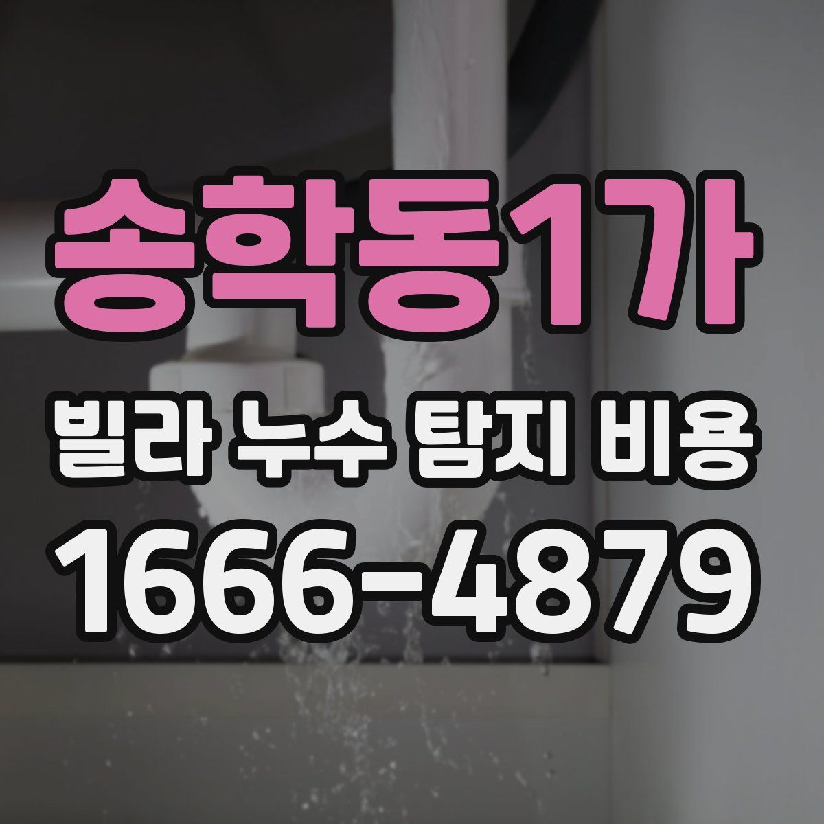 송학동1가 빌라 누수 탐지 비용