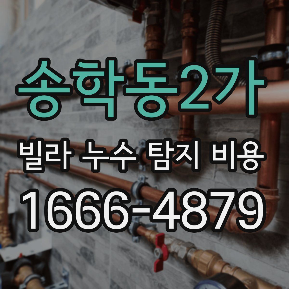 송학동2가 빌라 누수 탐지 비용