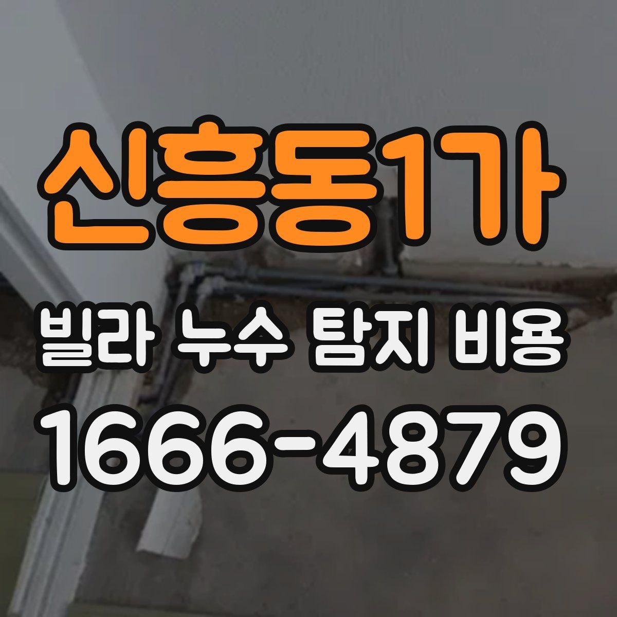 신흥동1가 빌라 누수 탐지 비용
