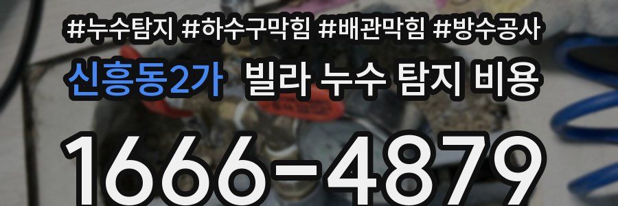 신흥동2가 빌라 누수 탐지 비용