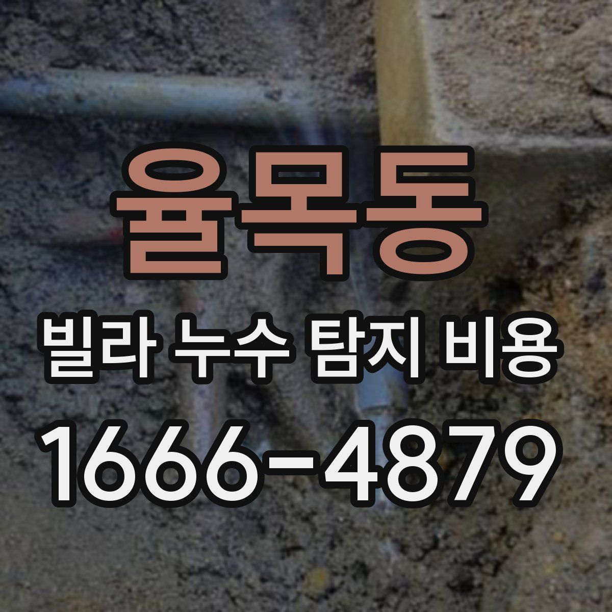 율목동 빌라 누수 탐지 비용
