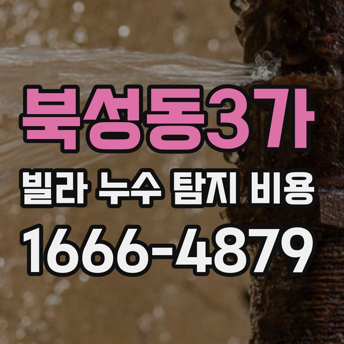 북성동3가 빌라 누수 탐지 비용